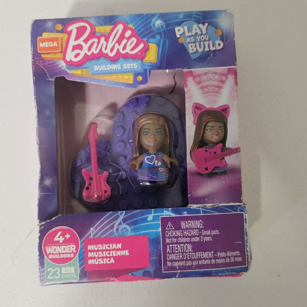 Mega Construx Barbie Building Sets - Musician  NIB